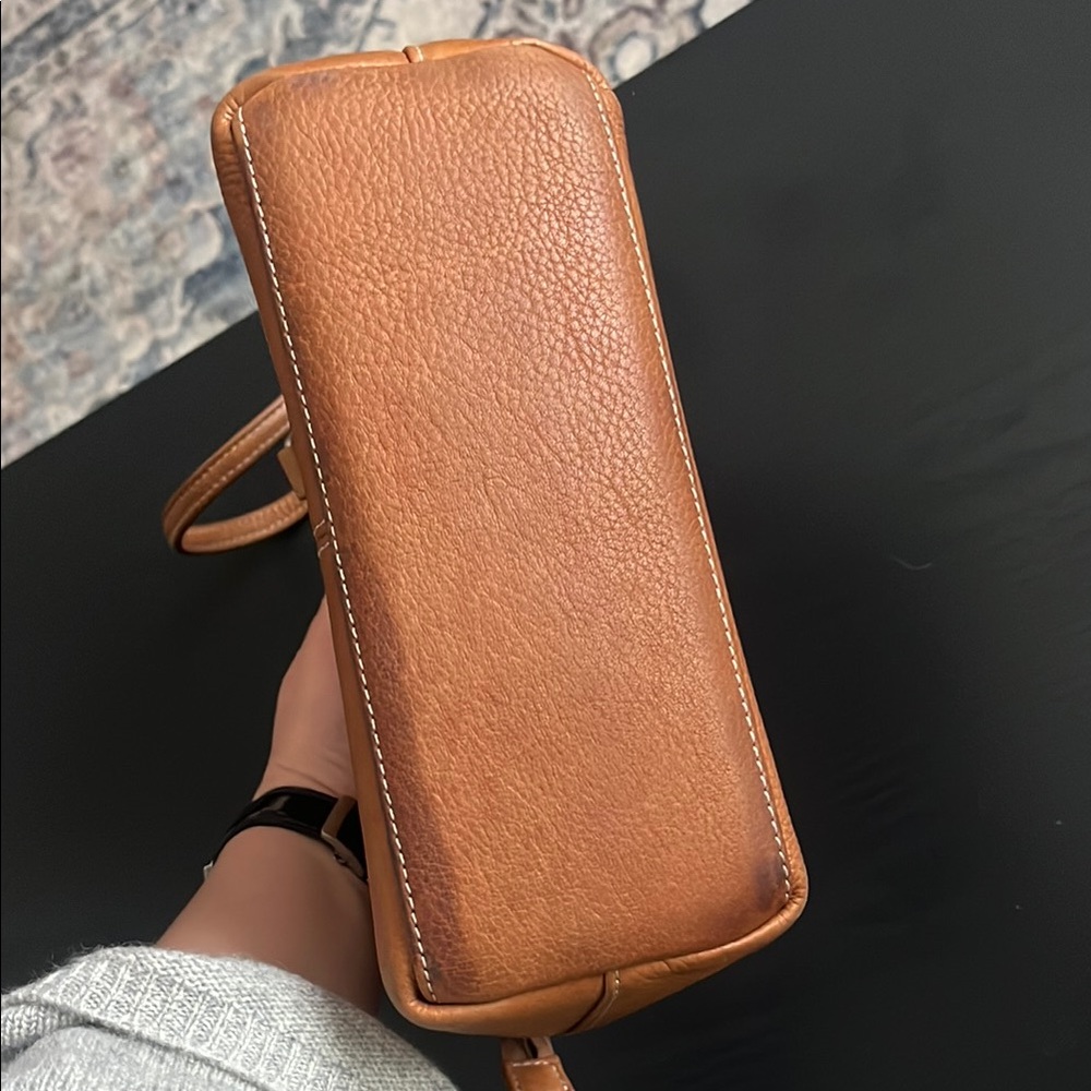 Vintage Fossil Tan Leather Tote bag - Picture 4 of 10
